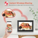 Frameo 10,1" WiFi Bilderrahmen – HD-Touchscreen, 32GB Speicher, Auto-Rotation & Sofort-Fototeilung