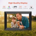 Frameo 10,1" WiFi Bilderrahmen – HD-Touchscreen, 32GB Speicher, Auto-Rotation & Sofort-Fototeilung