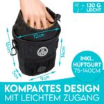HUND IST KÖNIG® Leckerlibeutel für Hundetraining – Robuster, kompakter Futterbeutel mit Kotbeutelspender & Trainings-Ebook