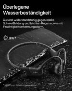SHOKZ OpenRun – Open-Ear Knochenschall-Kopfhörer, Bluetooth, IP67, 8h Akku, USB-C, inkl. Sport-Stirnband