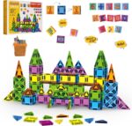 Magnetische Bausteine 227 Teile – STEM Magnetspiel mit Buchstaben & Wörtern, Montessori Spielzeug ab 2–8 Jahre für Kinder