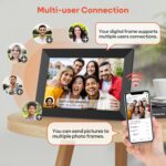 Frameo 10,1" WiFi Bilderrahmen – HD-Touchscreen, 32GB Speicher, Auto-Rotation & Sofort-Fototeilung