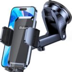 Blukar Handyhalterung Auto – 360° drehbar, Ein-Knopf-Release, für Armaturenbrett & Windschutzscheibe