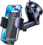 Blukar Handyhalterung Auto – 360° drehbar, Ein-Knopf-Release, für Armaturenbrett & Windschutzscheibe
