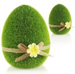 com-four®Osterdeko – Keramikfiguren mit Schleife & Blumen – Bild 7