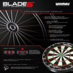 WINMAU Blade 6 – Profi-Dartscheibe mit PDC-Turnierstandard