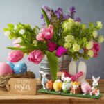Osterdeko Hase & Eier – Niedliche Dekofigur für Haus & Garten