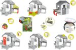 Smoby Spielhaus Sweety Corner – Indoor & Outdoor mit Verkaufstheke und Zubehör, ab 2 Jahren