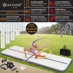KESSER® Airtrack – Aufblasbare Turnmatte (2–6 m) inkl. Pumpe & Tasche