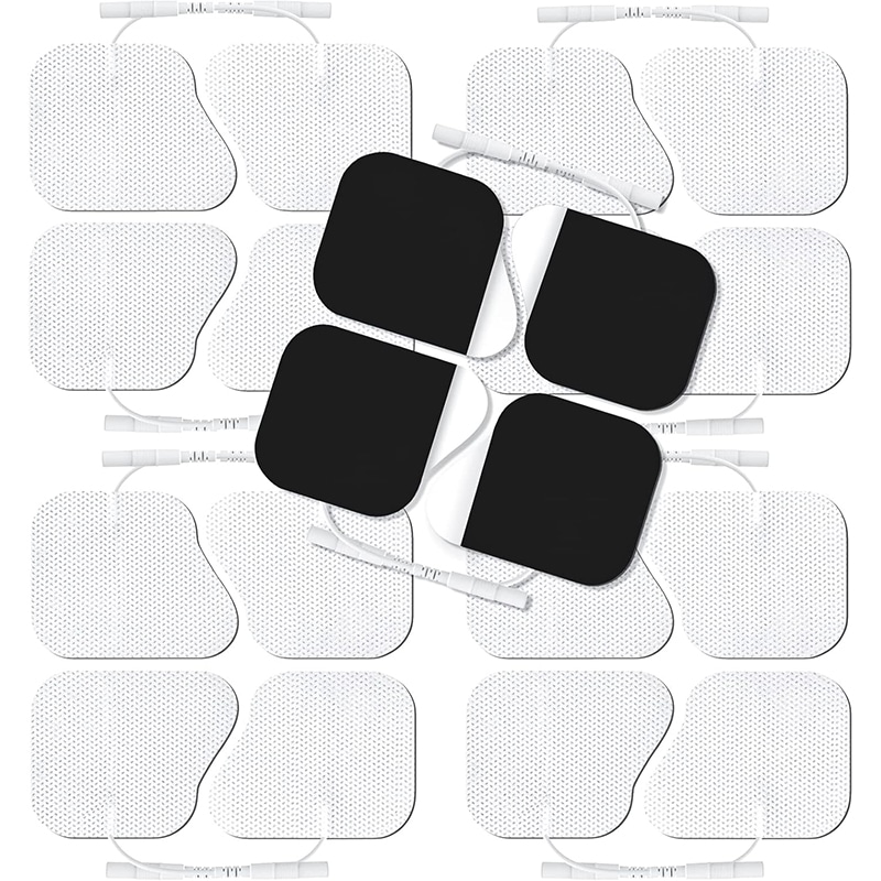 AUVON TENS Elektroden Pads, 20 Stück, 50x50mm, Latexfrei, Verbesserte Haftung, Für Elektrotherapie