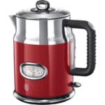 Russell Hobbs Retro Wasserkocher 1,7L – Edelstahl, 2400W, mit Temperaturanzeige