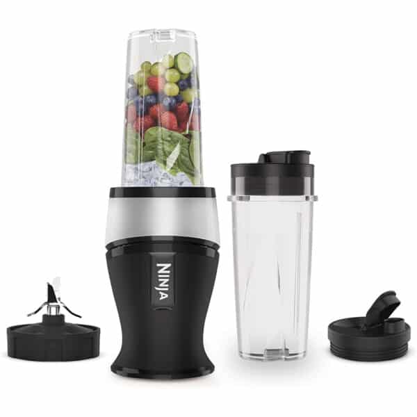 Ninja 700W Slim Mixer – Smoothie Maker mit 2x 470ml Bechern, zerkleinert Eis & gefrorenes Obst