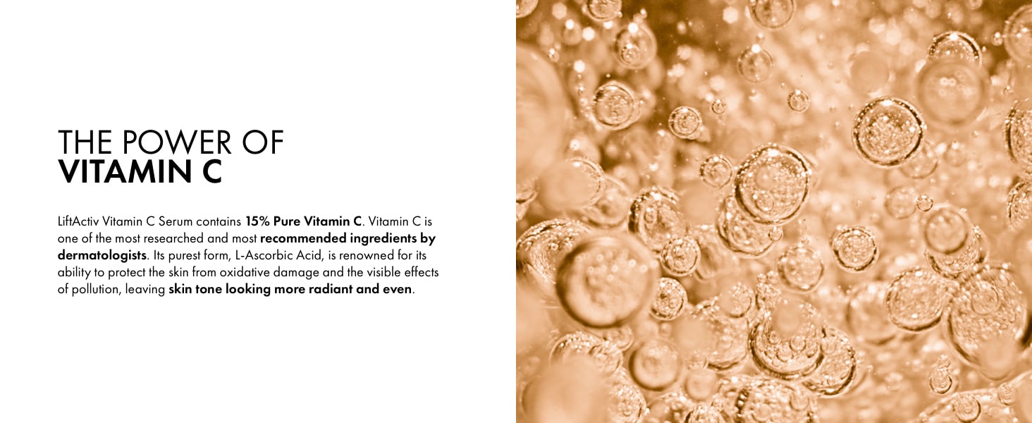 VICHY Liftactiv Vitamin C Serum – Antioxidativer Anti-Aging-Schutz, 15 ml