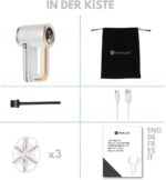 WiredLux Elektrischer Fusselrasierer – 3-Stufen, 6 Klingen, LED & USB