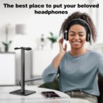 New Bee Kopfhörerständer – Universal Halter für Over-Ear & Gaming-Headsets, Aluminium/TPU/ABS
