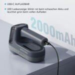 BEAUTURAL Elektrischer Fusselrasierer – USB-C, 2 Stufen, 2000 mAh Akku für alle Stoffe