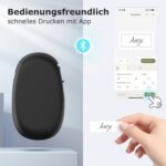 SUPVAN E10 Mini Etikettendrucker – Bluetooth, USB, Thermodruck, für Zuhause, Büro & Schule, iOS/Android