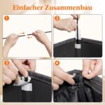 Lifewit Pfandflaschenbehälter mit Deckel – 80L, 100L Leergut- & Altglas-Aufbewahrung