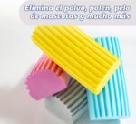 Scrub Daddy Damp Duster – Waschbarer Staubschwamm mit Rillen, antistatisch & vielseitig für Haushalt & Jalousien
