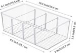 Vtopmart Kühlschrank Organizer Set, 2-4 Fächer, BPA-frei, stapelbar für Teebeutel, Snacks & Gewürze