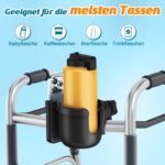 Guiseapue Universal Getränkehalter für Kinderwagen & Fahrrad – 2-in-1 Becher- & Handyhalter, Geschenkidee für Mamas