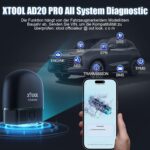 XTOOL AD20 Pro OBD2 Diagnosegerät – Auto Scanner mit DTC-Definition, Öl-Reset, 11 Sprachen, Spannungserkennung, lebenslange Updates, iOS & Android