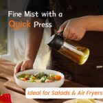 TrendPlain 2-in-1 Ölsprüher & Spender – 470 ml Flasche für Öl, Salat & Grill