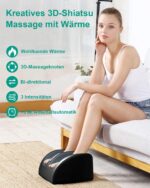 Shiatsu Fuss- & Wadenmassagegerät mit Wärmefunktion – Wellness für Zuhause – Bild 3