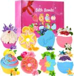 Badebomben Geschenkset – 8 Natürliche Duftkugeln für Frauen & Kinder