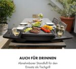 Klarstein Gatsby Elektrogrill – 2000W Tisch- & Standgrill mit Haube, Antihaftplatte & Seitentischen – Bild 6