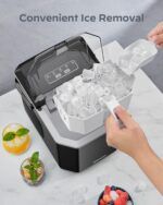 Silonn Eiswürfelmaschine – 9 Eiswürfel in 6 Min, 12 kg/Tag, kompakt & selbstreinigend
