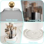 Make Up Kosmetik Organizer, 360 drehbarer Make-up-Pinselhalter, Organizer, transparent, staubdicht