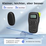 SUPVAN E10 Mini Etikettendrucker – Bluetooth, USB, Thermodruck, für Zuhause, Büro & Schule, iOS/Android