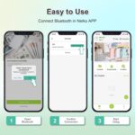 Nelko Bluetooth Etikettendrucker P21 – Tragbares Labelgerät für iOS & Android, selbstklebend, kabellos, mini