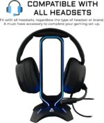 THE G-LAB K-Stand RADON – RGB Headset-Ständer mit USB-Hub & rutschfester Basis für PC/PS4/Xbox