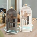 Make Up Kosmetik Organizer, 360 drehbarer Make-up-Pinselhalter, Organizer, transparent, staubdicht