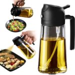 TrendPlain 2-in-1 Ölsprüher & Spender – 470 ml Flasche für Öl, Salat & Grill