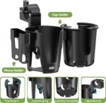 3-in-1 Getränke- & Handyhalter für Kinderwagen & Co.