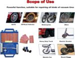 Elektrische Luftpumpe & Reifenreparaturset – 2-in-1 Set für Auto, Fahrrad & mehr