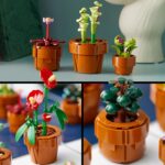 LEGO Icons Mini Pflanzen 10329 – 9 Baubare Blumen im Terrakotta-Topf, Botanical Collection Deko-Set für Erwachsene