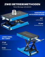 Orion Motorradheber – höhenverstellbar 95–370 mm, 500 kg, ideal für Wartung & Reparatur