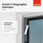 GAUDER Fliegengitter – Insektenschutz ohne Bohren für Fenster – Bild 6