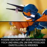 LEGO Icons Eisvogel – Deko-Vogel Bauset für Erwachsene, Büro & Zuhause (10331)