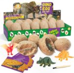 Dino Ei Ausgrabungsset – Archäologie Spielzeug mit Dinosaurier Figuren