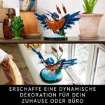 LEGO Icons Eisvogel – Deko-Vogel Bauset für Erwachsene, Büro & Zuhause (10331)