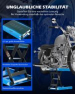 Orion Motorradheber – höhenverstellbar 95–370 mm, 500 kg, ideal für Wartung & Reparatur