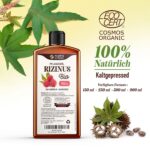 Bio Rizinusöl 150-900 ml – 100 % rein & kaltgepresst für Haare, Wimpern & Nägel