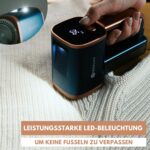 WiredLux Elektrischer Fusselrasierer – Wiederaufladbar mit LED & 3 Stufen, 6-Klingen, USB