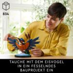 LEGO Icons Eisvogel – Deko-Vogel Bauset für Erwachsene, Büro & Zuhause (10331)