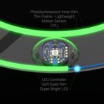 TOSY Leuchtender Flugring – 12 LEDs, leicht, sicher & wasserdicht
